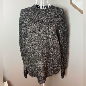 Autumn Cashmere Marled Pullover Crewneck Cashmere Wool Fuzzy Sweater Size Small